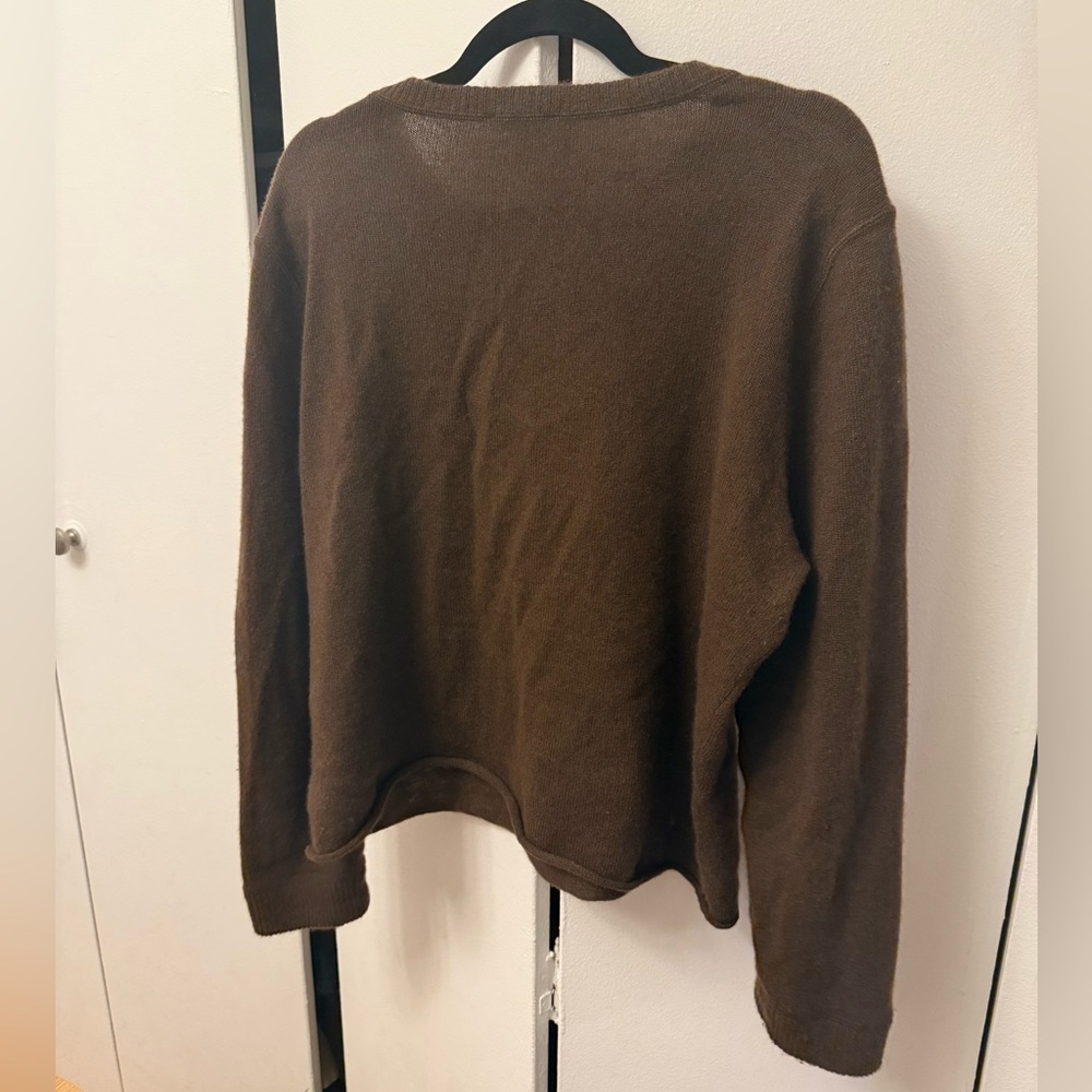 Reformation cashmere crew neck sweater brown - Picture 5 of 5